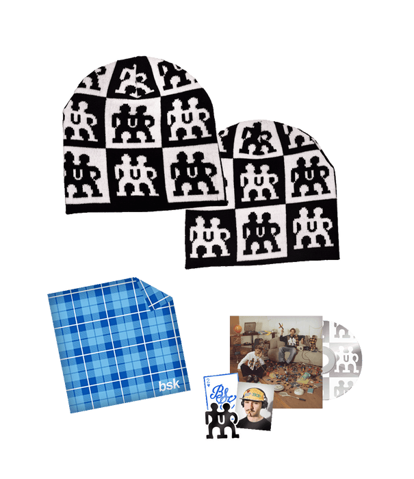 BSK DUO BEANIE + CHUSTA BLUE + CD